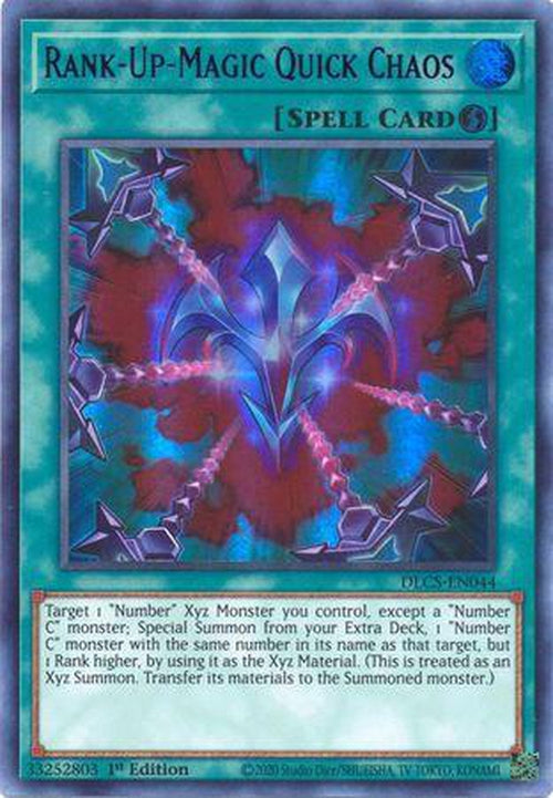 PURPLE Rank-Up-Magic Quick Chaos - DLCS-EN044 - Ultra Rare 1st Edition-Cherry Collectables