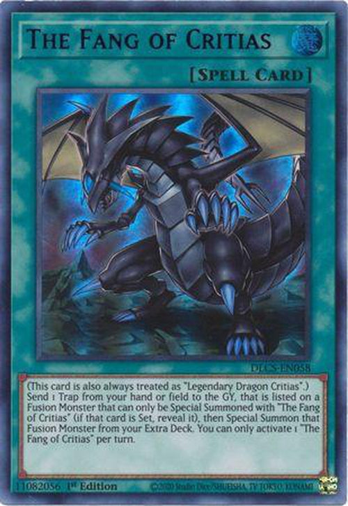 PURPLE The Fang of Critias - DLCS-EN058 - Ultra Rare 1st Edition-Cherry Collectables