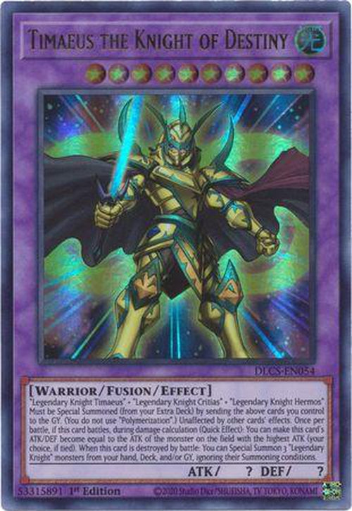 Timaeus the Knight of Destiny - DLCS-EN054 - Ultra Rare 1st Edition-Cherry Collectables