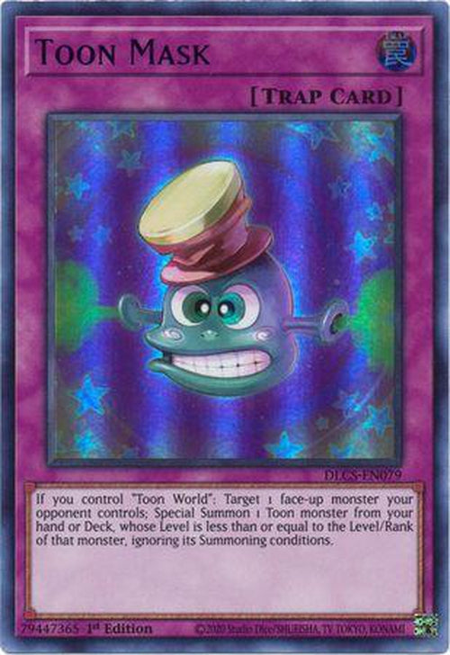 BLUE Toon Mask - DLCS-EN079 - Ultra Rare 1st Edition-Cherry Collectables