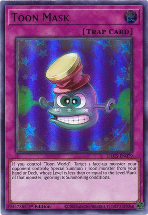 GREEN Toon Mask - DLCS-EN079 - Ultra Rare 1st Edition-Cherry Collectables
