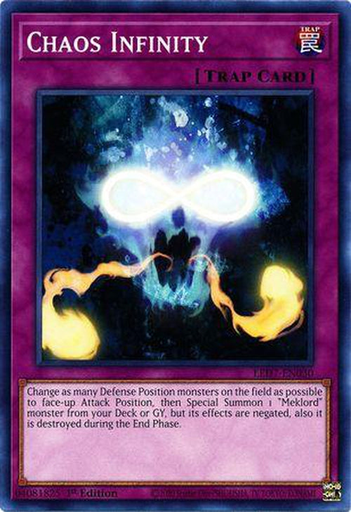 PLAYSET 3x Chaos Infinity - LED7-EN030 - Common 1st Edition-Cherry Collectables