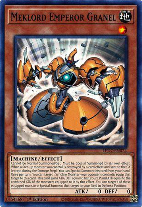 PLAYSET 3x Meklord Emperor Granel - LED7-EN024 - Common 1st Edition-Cherry Collectables