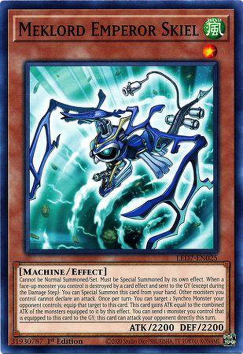 PLAYSET 3x Meklord Emperor Skiel - LED7-EN025 - Common 1st Edition-Cherry Collectables