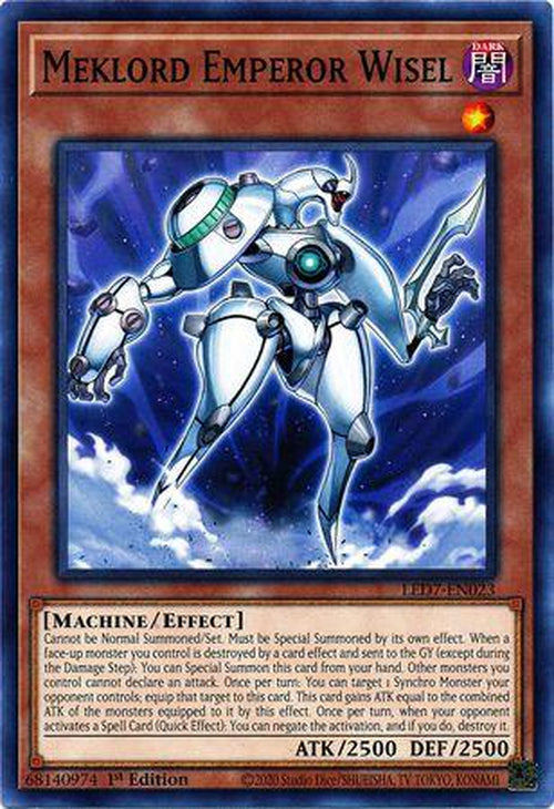 PLAYSET 3x Meklord Emperor Wisel - LED7-EN023 - Common 1st Edition-Cherry Collectables