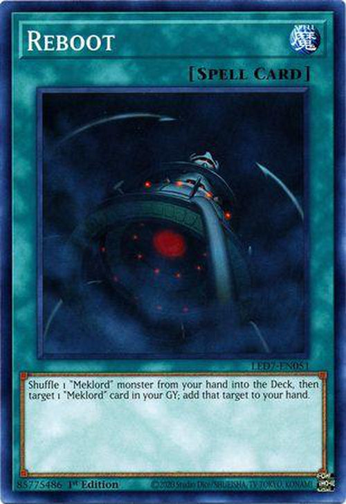 PLAYSET 3x Reboot - LED7-EN051 - Common 1st Edition-Cherry Collectables