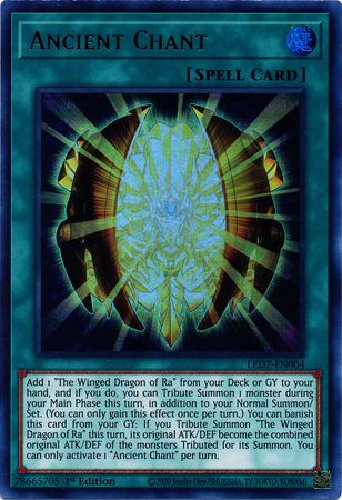Ancient Chant - LED7-EN004 - Ultra Rare 1st Edition-Cherry Collectables