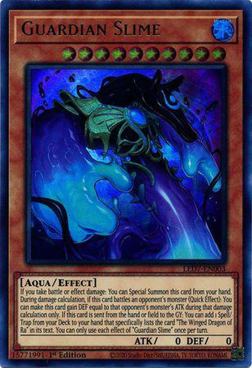 Guardian Slime - LED7-EN003 - Ultra Rare 1st Edition-Cherry Collectables