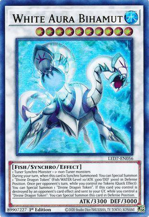 White Aura Bihamut - LED7-EN056 - Ultra Rare 1st Edition-Cherry Collectables