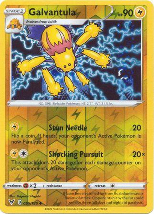 REVERSE HOLO Galvantula - 056/185 - Uncommon - Vivid Voltage-Cherry Collectables