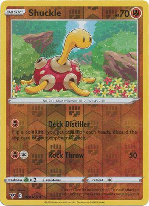 shuckle pokemon card value Reverse Holo Shuckle - 085/185 - Uncommon