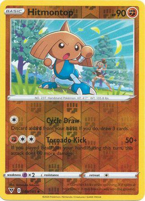 REVERSE HOLO Hitmontop - 088/185 - Uncommon - Vivid Voltage-Cherry Collectables