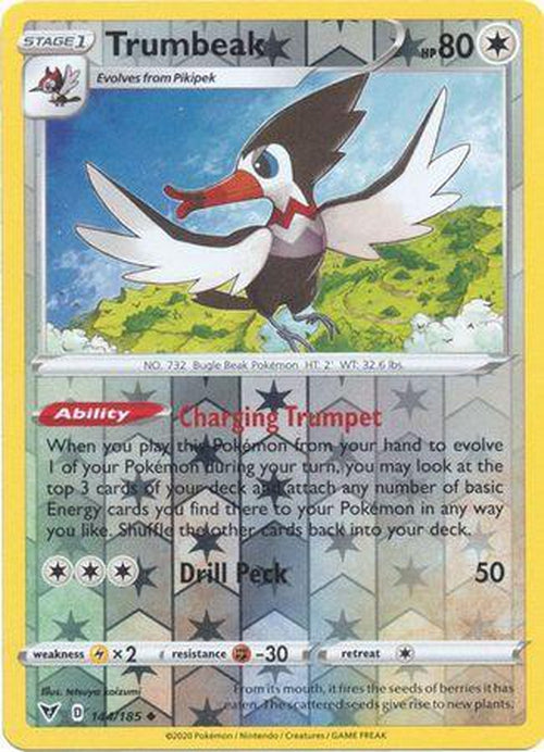 REVERSE HOLO Trumbeak - 144/185 - Uncommon - Vivid Voltage-Cherry Collectables