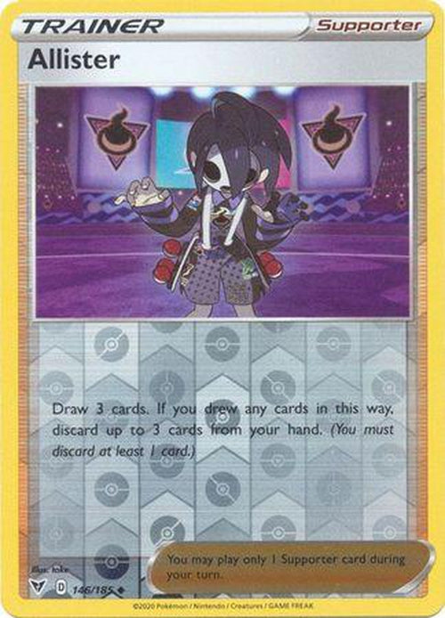 REVERSE HOLO Allister - 146/185 - Uncommon - Vivid Voltage-Cherry Collectables