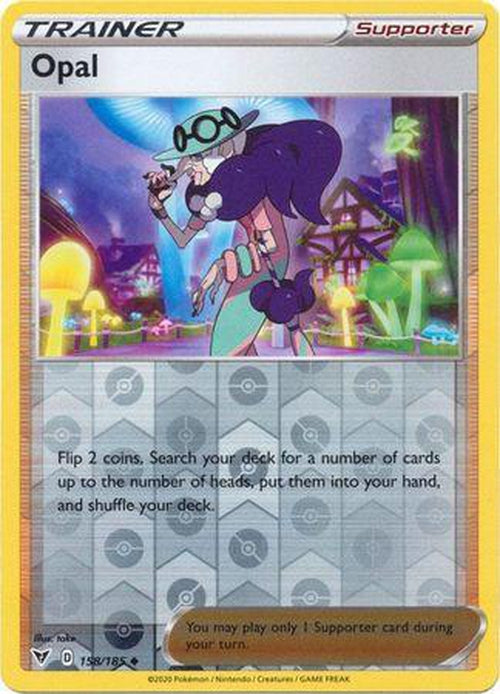 REVERSE HOLO Opal - 158/185 - Uncommon - Vivid Voltage-Cherry Collectables