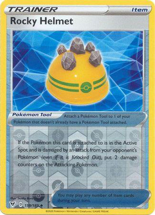 REVERSE HOLO Rocky Helmet - 159/185 - Uncommon - Vivid Voltage-Cherry Collectables