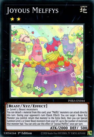 PLAYSET (3x) Joyous Melffys - PHRA-EN044 - Super Rare 1st Edition-Cherry Collectables