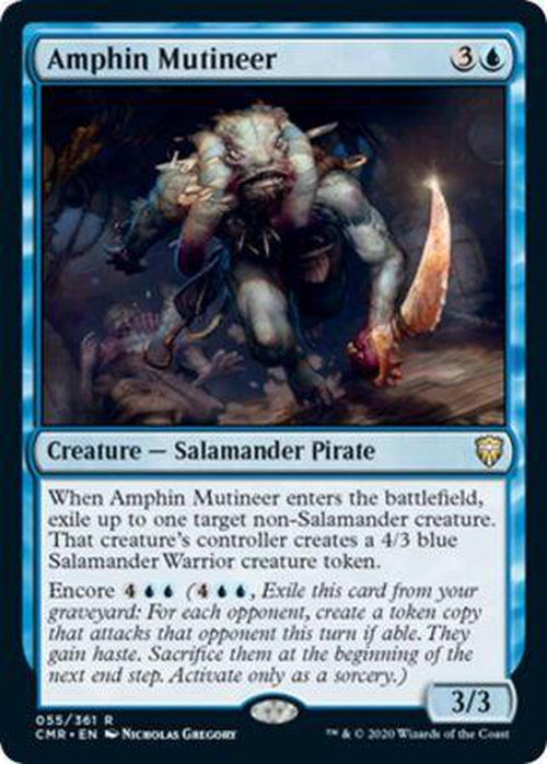 FOIL Amphin Mutineer 055/361 - Rare Commander Legends-Cherry Collectables