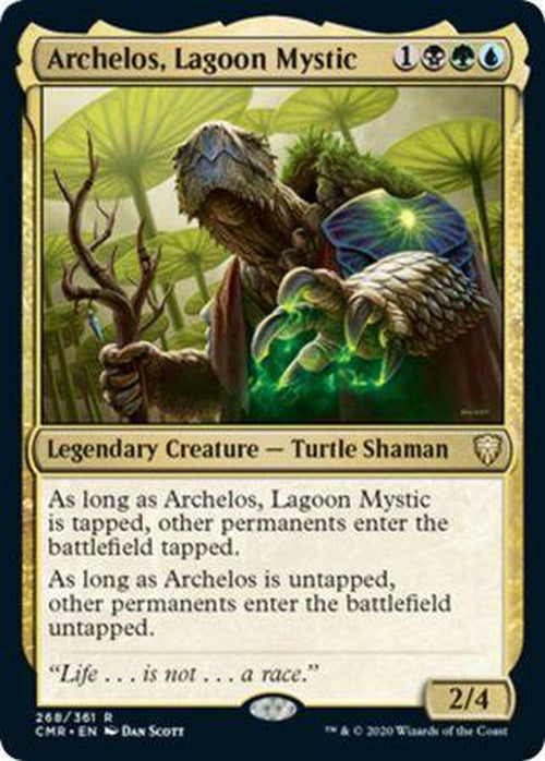 FOIL Archelos, Lagoon Mystic 268/361 - Rare Commander Legends-Cherry Collectables
