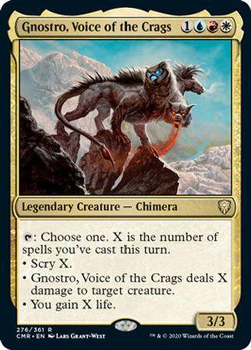 FOIL Gnostro, Voice of the Crags 276/361 - Rare Commander Legends-Cherry Collectables