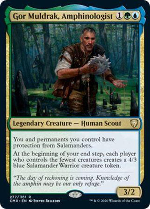 FOIL Gor Muldrak, Amphinologist 277/361 - Rare Commander Legends-Cherry Collectables