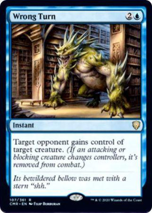 FOIL Wrong Turn 107/361 - Rare Commander Legends-Cherry Collectables