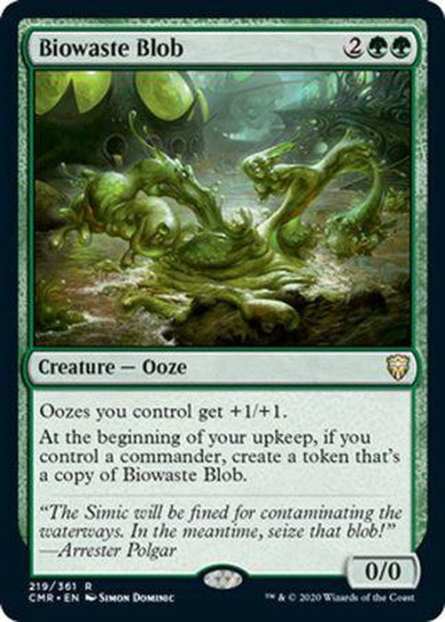 FOIL Biowaste Blob 219/361 - Rare Commander Legends-Cherry Collectables