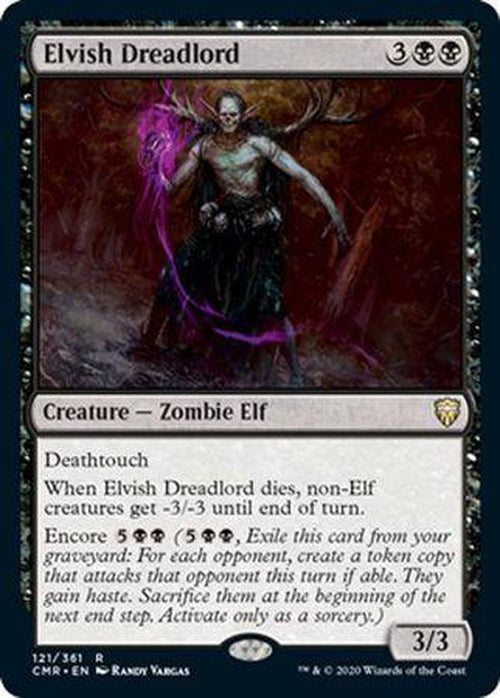 FOIL Elvish Dreadlord 121/361 - Rare Commander Legends-Cherry Collectables