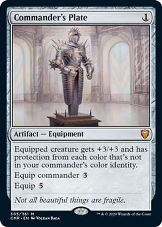 FOIL Commander's Plate 305/361 - Mythic Commander Legends-Cherry Collectables