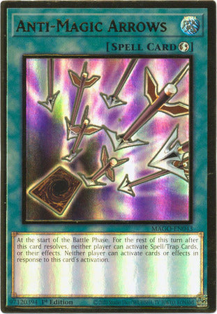 Anti-Magic Arrows - MAGO-EN043 - Premium Gold Rare 1st Edition-Cherry Collectables