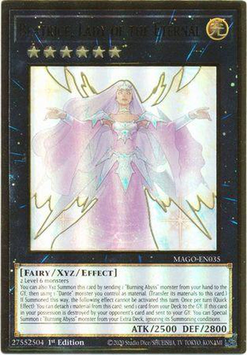 Beatrice, Lady of the Eternal - MAGO-EN035 - Premium Gold Rare 1st Edition-Cherry Collectables
