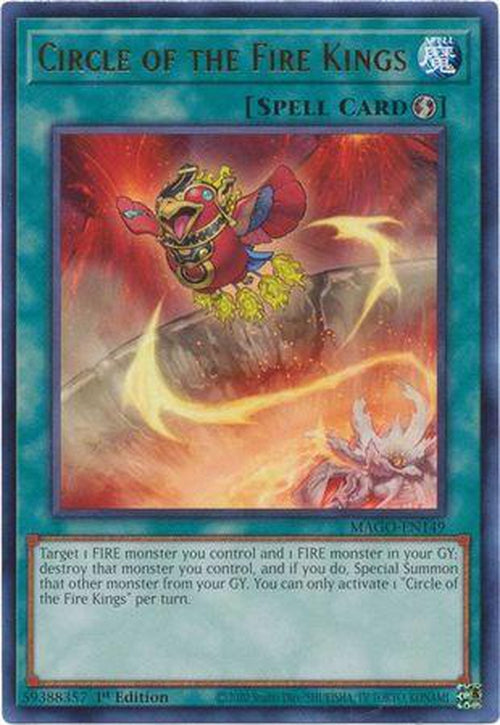 Circle of the Fire Kings - PLAYSET (3x) MAGO-EN149 -Rare 1st Edition-Cherry Collectables