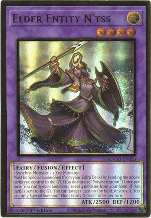 Elder Entity N'tss - MAGO-EN026 - Premium Gold Rare 1st Edition-Cherry Collectables