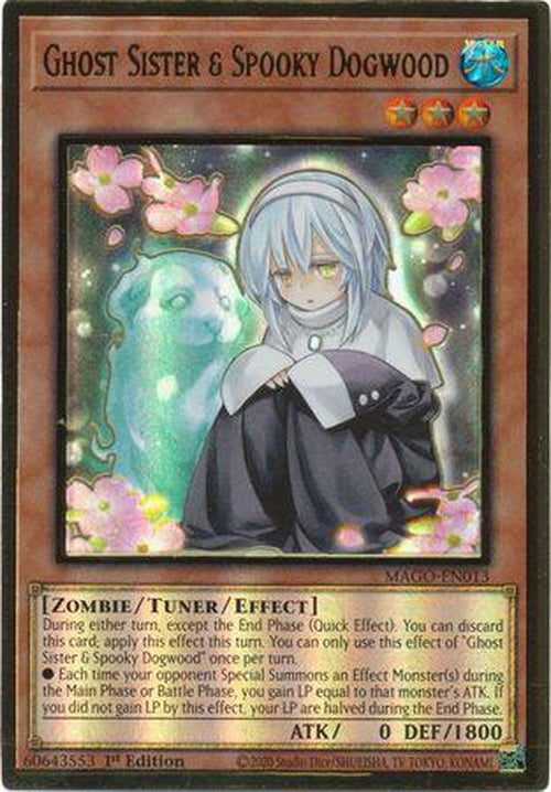 Ghost Sister & Spooky Dogwood - MAGO-EN013 - Premium Gold Rare 1st Edition-Cherry Collectables