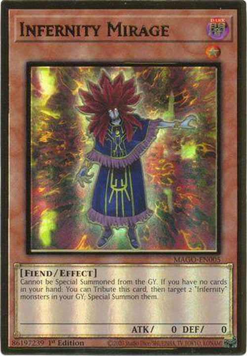 Infernity Mirage - MAGO-EN005 - Premium Gold Rare 1st Edition-Cherry Collectables
