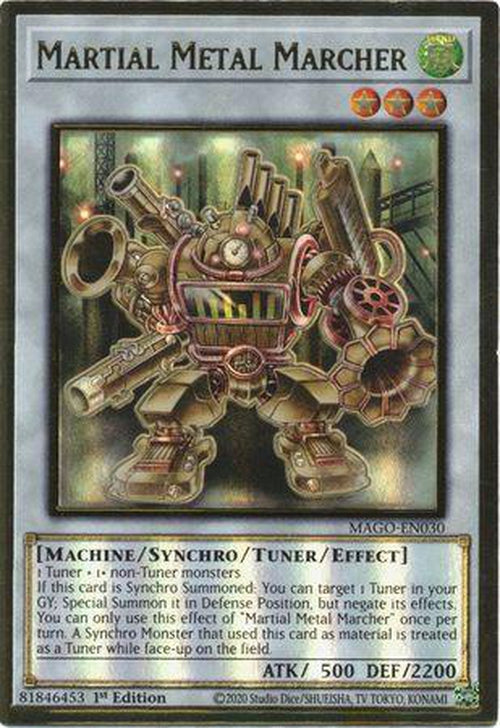 Martial Metal Marcher - MAGO-EN030 - Premium Gold Rare 1st Edition-Cherry Collectables
