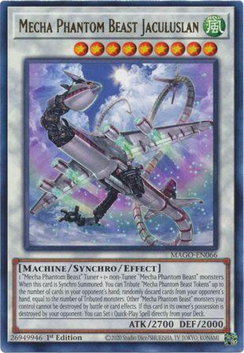 Mecha Phantom Beast Jaculuslan - PLAYSET (3x) MAGO-EN066 -Rare 1st Edition-Cherry Collectables