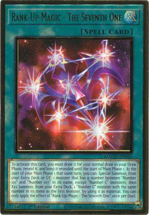 Rank-Up-Magic - The Seventh One - MAGO-EN049 - Premium Gold Rare 1st Edition-Cherry Collectables
