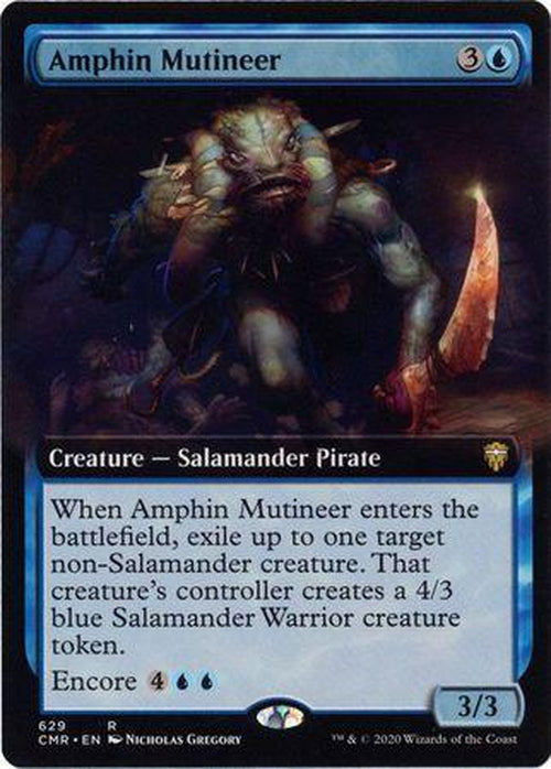 EXTENDED ART Amphin Mutineer 629 - Commander Legends-Cherry Collectables
