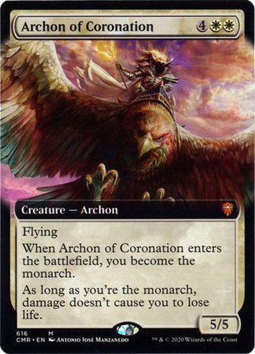 EXTENDED ART Archon of Coronation 616 - Commander Legends-Cherry Collectables