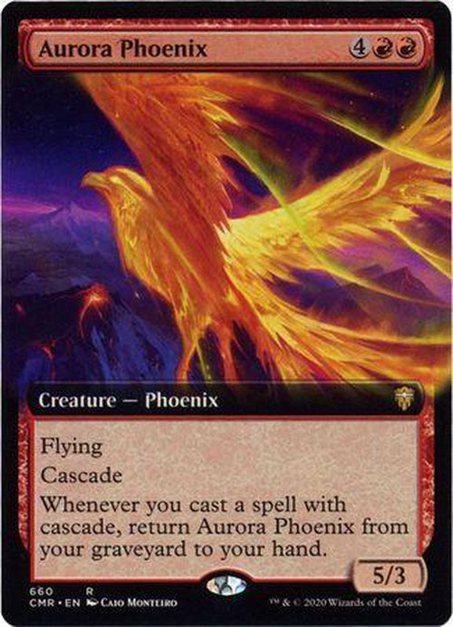 EXTENDED ART Aurora Phoenix 660 - Commander Legends-Cherry Collectables