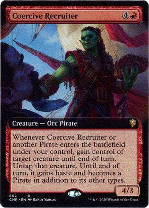EXTENDED ART Coercive Recruiter 662 - Commander Legends-Cherry Collectables