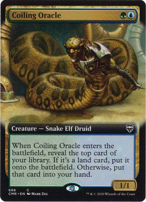 EXTENDED ART Coiling Oracle 688 - Commander Legends-Cherry Collectables