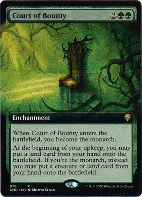 EXTENDED ART Court of Bounty 676 - Commander Legends-Cherry Collectables