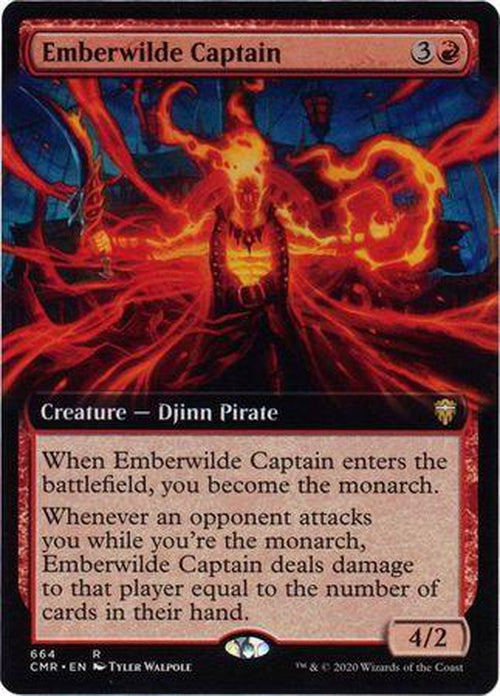 EXTENDED ART Emberwilde Captain 664 - Commander Legends-Cherry Collectables