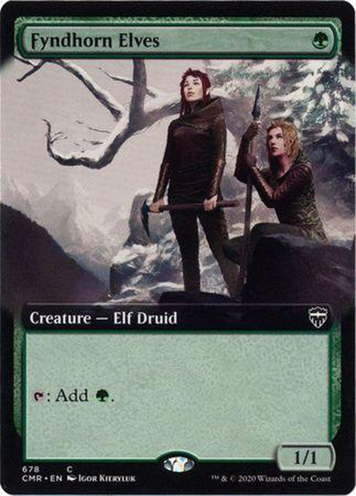 EXTENDED ART Fyndhorn Elves 678 - Commander Legends-Cherry Collectables