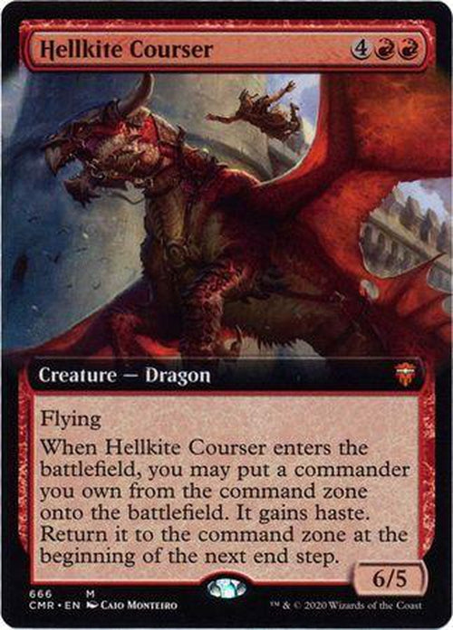 EXTENDED ART Hellkite Courser 666 - Commander Legends-Cherry Collectables