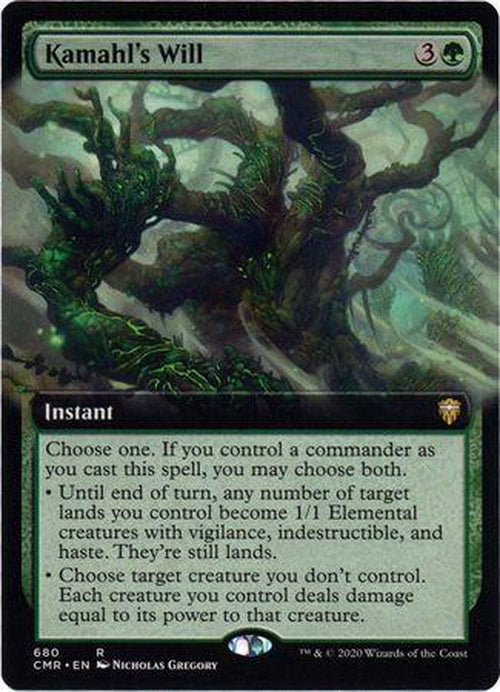 EXTENDED ART Kamahl's Will 680 - Commander Legends-Cherry Collectables