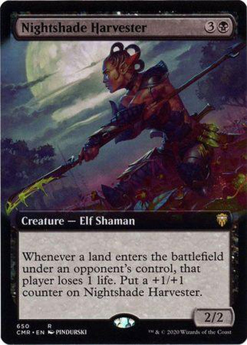 EXTENDED ART Nightshade Harvester 650 - Commander Legends-Cherry Collectables