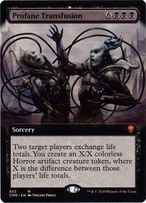 EXTENDED ART Profane Transfusion 653 - Commander Legends-Cherry Collectables